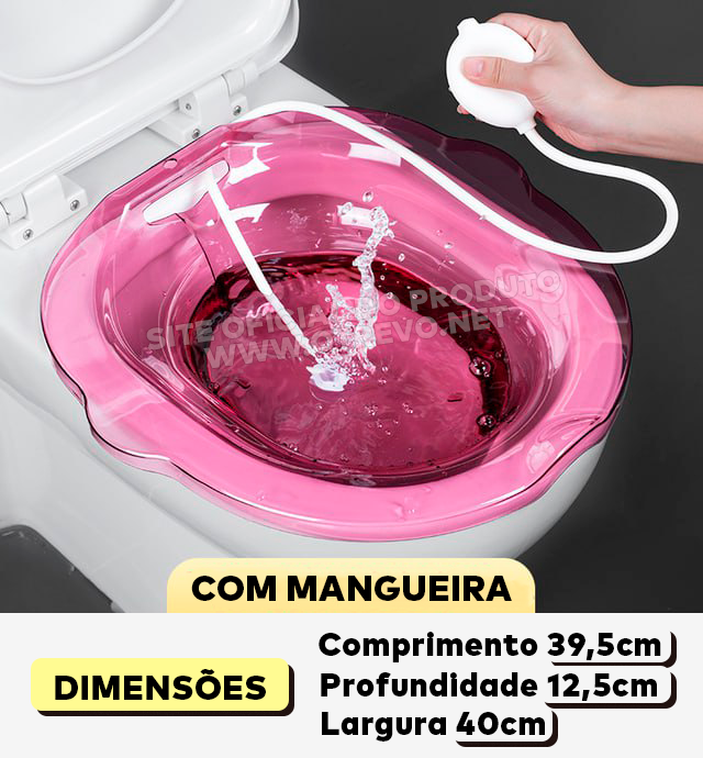 Bacia para Banho de Assento Medicinal - ®Healthseat  LANÇAMENTO 2023