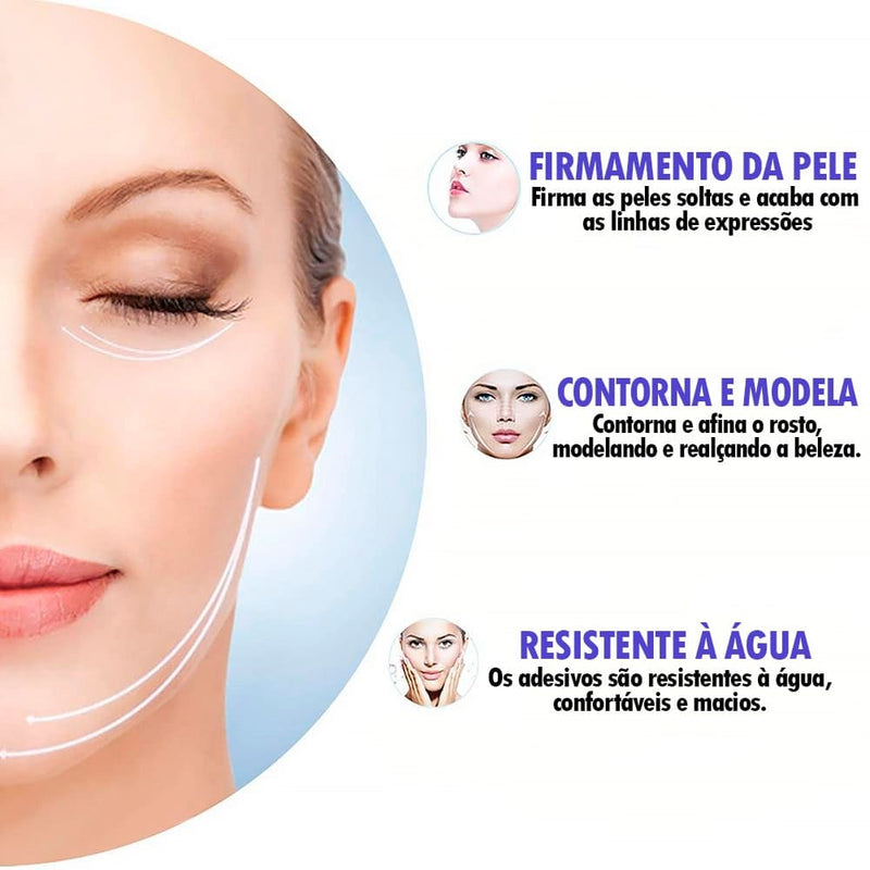 Adesivos invisíveis para levantamento de rosto - FaceLift® (Acaba com pé de galinha)