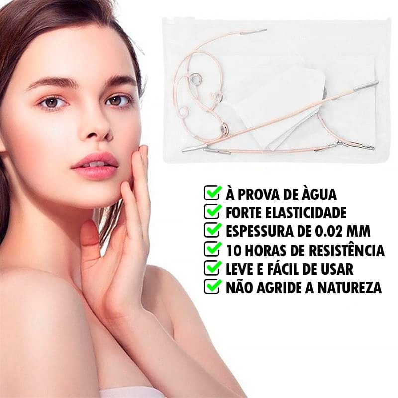 Adesivos invisíveis para levantamento de rosto - FaceLift® (Acaba com pé de galinha)