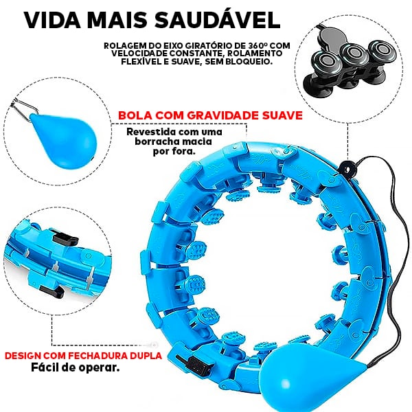 Bambolê Inteligente Fitness – HuluFit® (PERCA 20KG EM DIAS )