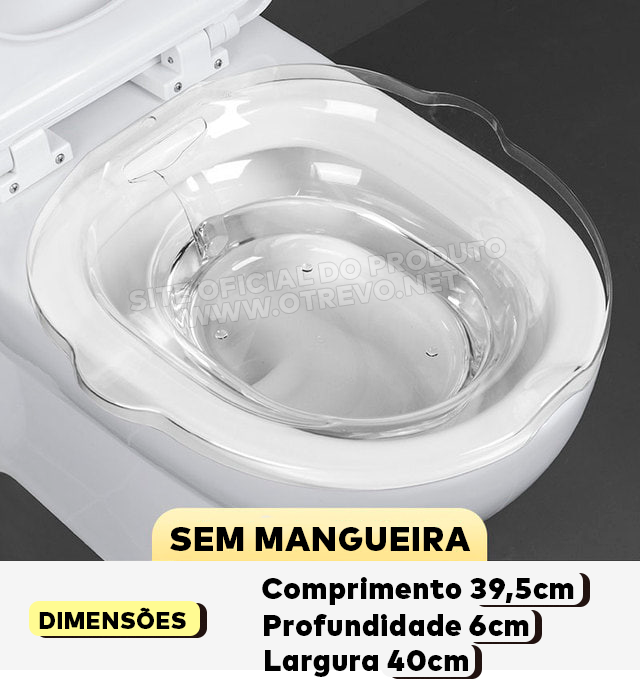 Bacia para Banho de Assento Medicinal - ®Healthseat  LANÇAMENTO 2023